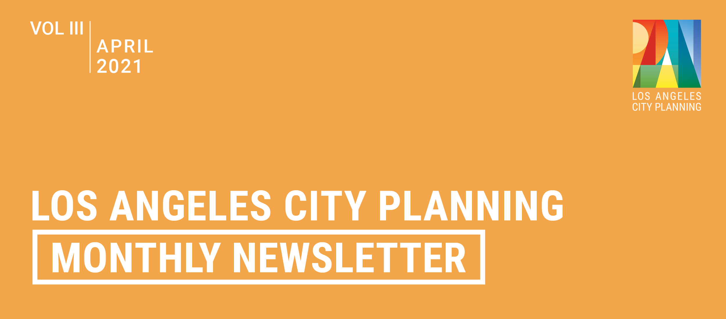 banner for Monthly Newsletter | Apr 2021